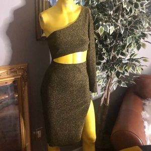 Gold BODYCON Dress Size S